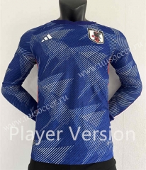 Player  Version 2022-23 Japan Home Blue LS Thailand Soccer Jersey AAA-2016