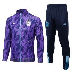 22-23 Argentina Purple Thailand Soccer Jacket Uniform-815