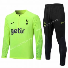 2022-23 Tottenham Hotspur Green Thailand Soccer Tracksuit Uniform-815