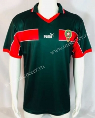 1998 Retro Version World Cup Morocco Away Green Thailand Soccer Jersey AAA-503