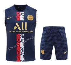 2022-23 Paris SG Royal Blue Thailand Soccer Vest Uniform-418