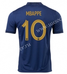 #10  MBAPPE（s-4xl）2022-23 World Cup France Home Blue Thailand Soccer Jersey AAA-c1046