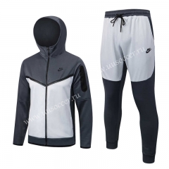 2022-23  Nike Dark Gray Soccer Jacket UniformWith Hat -815