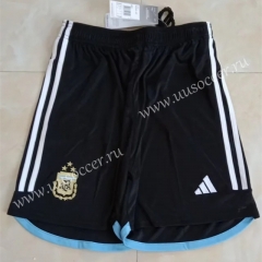 2022-23 Argentina Home Black Thailand Soccer Shorts