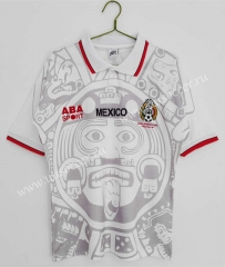 Retro Version 1998 Mexico Away White Thailand Soccer Jersey AAA-c1046