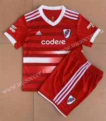2022-23 River Plate Away Red Soccer Uniform-AY