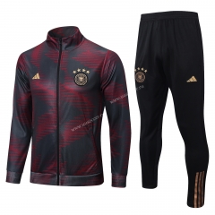 2022-23 Germany Red&Black Thailand Soccer  Jacket Uniform-815