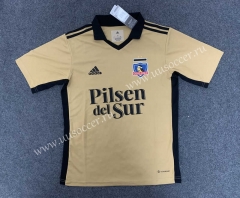 2022-23 Colo-Colo 2nd Away Yellow Thailand Soccer Jersey-GB