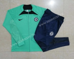 2022-23 Chelsea Green Soccer Thailand Jacket Uniform-815