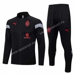2022-23 AC Milan Black  Soccer Jacket Uniform-815