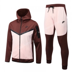 2022-23  Nike Light Pink  Soccer Jacket UniformWith Hat -815