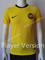 Player version 2022-23  Malaysia Home Yellow  Thailand Soccer Jersey AAA-807