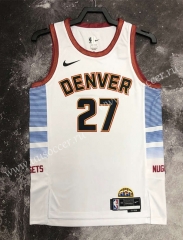 2023 City Version NBA Denver Nuggets White#27 Jersey-311