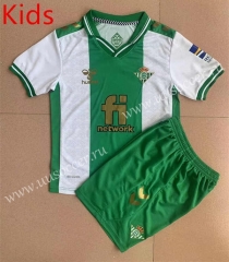 2022-23 Real Betis  3rd Away Green&White kids  Soccer Uniform-AY