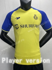 Player version 2022-23  Al Nassr  Home Yellow Thailand Soccer Jersey-888