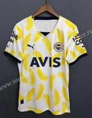 2022-23 Fenerbahçe Away  Yellow&White Thailand Soccer Jersey-9171