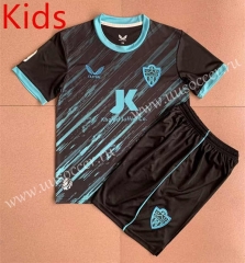 2022-23  UD Almeria  2nd Away Black&Blue  kids Soccer Uniform-AY