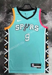 2023 City Version NBA San Antonio Spurs Blue #9 Jersey-311