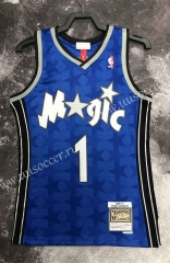 Retro 1995 version NBA Orlando Magic Blue#1 Jersey-311