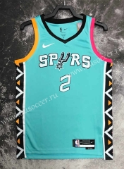 2023 City Version NBA San Antonio Spurs Blue #0 Jersey-311