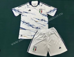 2023-24 Italy Away White  Soccer Uniform