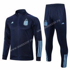 （3 stars）22-23 Argentina  Royal Blue  Thailand Soccer Jacket Uniform-815