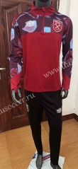 2023-24 West Ham United Red Thailand Tracksuit Uniform-411