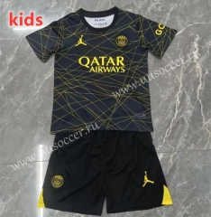 2022-23 Paris SG Black  kids Soccer Uniform