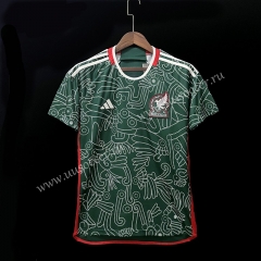 2022-23  Mexico 2nd Away Green Thailand Soccer Jersey AAA