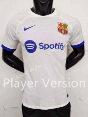 Player Version 2023-24  Barcelona White Thailand Soccer Jersey AAA-888