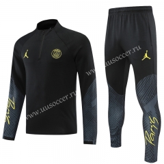 2022-23  Paris SG Black  Thailand Soccer Tracksuit Uniform-4627