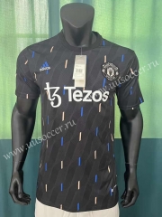 2023-24  Manchester United Black Thailand Soccer Training Jersey-305