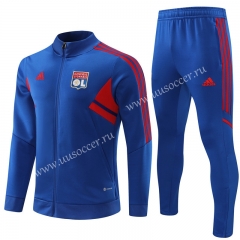 2022-23 Olympique Lyonnais  Blue Soccer Jacket Uniform-815