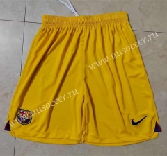 2023-24 Barcelona 2nd Away Yellow Thailand Soccer Shorts-6794