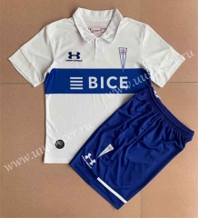 2023-24 CD Universidad Católica  Home White&Blue  Soccer Uniform-AY