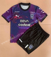 2022-23 Monterrey 2nd Away  Black&Purple  Soccer Uniform-AY