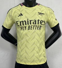 Player version 23-24 Arsenal Away Yellow Thailand Soccer Jersey AAA-888