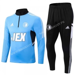 2022-23 Feyenoord Rotterdam  Blue Thailand Soccer Tracksuit Uniform -411