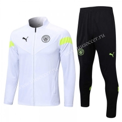 2022-23 Manchester City  White Thailand Soccer Jacket Uniform-815