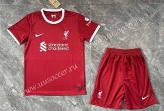 2023-24 Liverpool Home Red Thailand Soccer Uniform-GB
