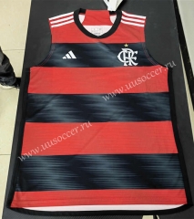 2023-24   Flamengo Home Red&Black Thailand Soccer vest AAA-888