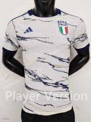 Player version 2023-24 Italy White Thailand Soccer Jersey AAA