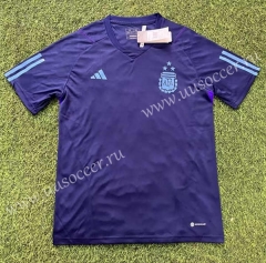 2023-24 Argentina Purple Thailand Training Soccer Jersey-305
