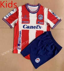 2022-23 Atlético San Luis Home Red&White kids Soccer Uniform-AY