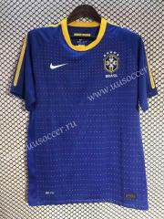 2010 Brazil Away  Blue Thailand Soccer Jersey AAA-2669