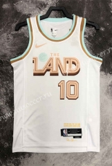 2022-23 City Version Cleveland Cavaliers White #10  Jersey-311