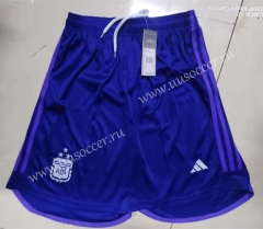（3 stars）2022-23 Argentina Away Purple Thailand Soccer Shorts