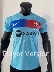 Player Version 2023-24  Barcelona Blue Thailand Soccer Jersey AAA-SJ