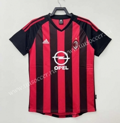 Retro Version02-03 AC Milan Home Red&Black  Thailand Soccer Jersey AAA-811