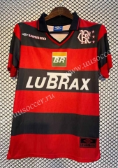1998-99  Retro Version CR Flamengo Home Black & Red Thailand Soccer Jersey AAA-2669